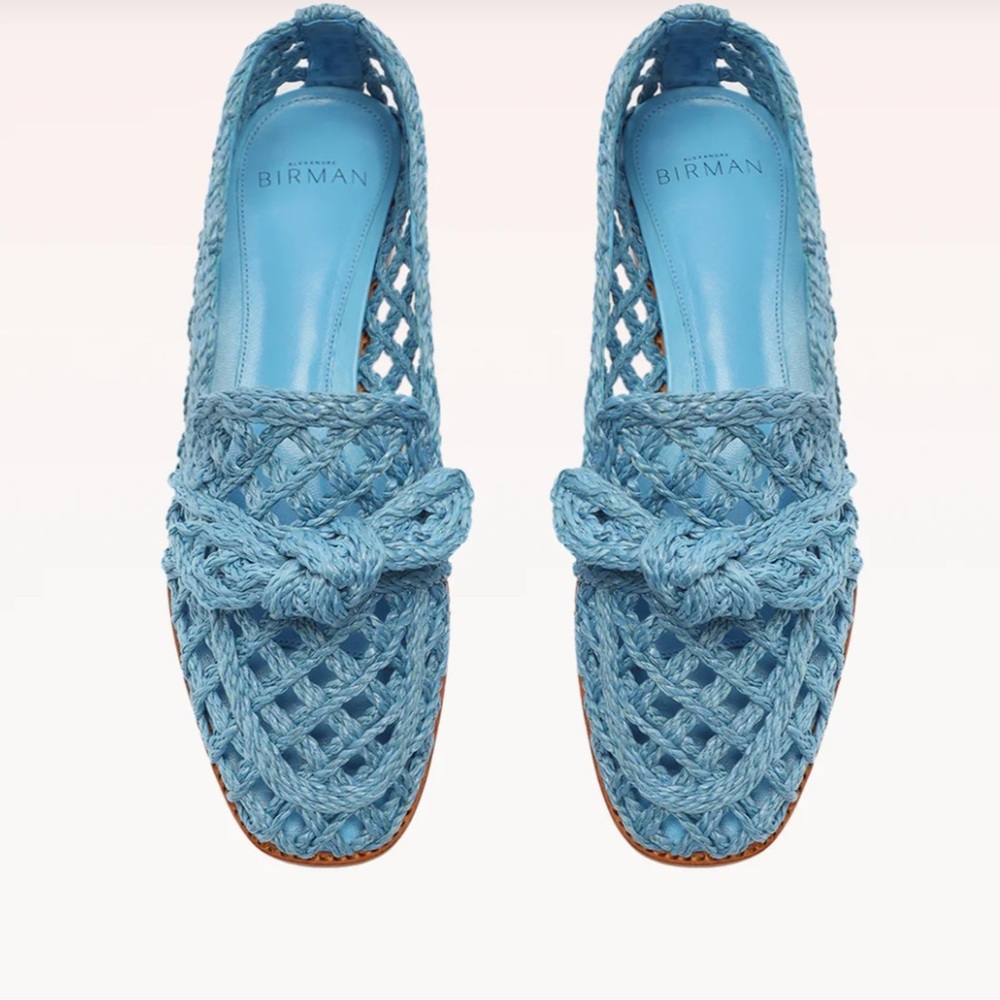 Alexandre Birman clarita raffia loafers (38.5)